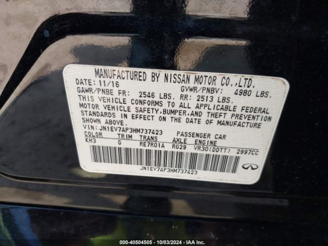 JN1EV7AP3HM737423 Infiniti Q50 3.0t Premium