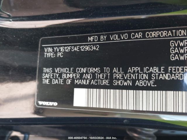YV1612FS4E1296342 Volvo S60 T5