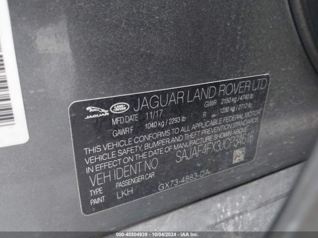 2018 JAGUAR XE SAJAF4FX3JCP34616 Photo 8