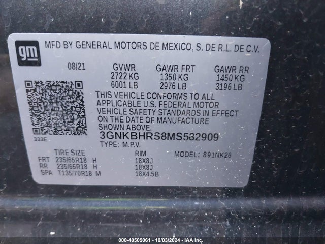 Chevrolet Blazer Awd 2lt 2021 3GNKBHRS8MS582909 Image 9