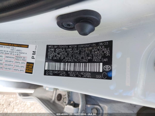 Toyota COROLLA SE 2024 JTDP4MCE7RJ103862 Image 9