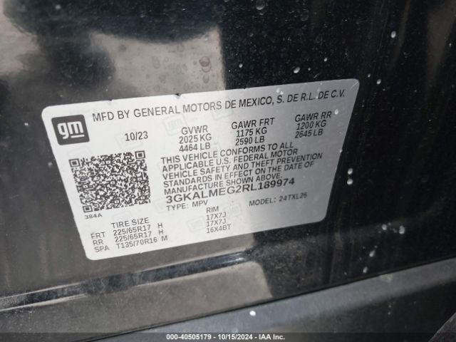 3GKALMEG2RL189974 GMC Terrain Fwd Sle