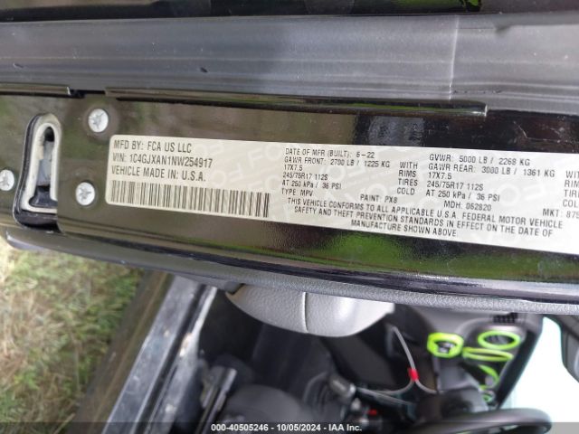 2022 JEEP WRANGLER 1C4GJXAN1NW254917 Photo 8