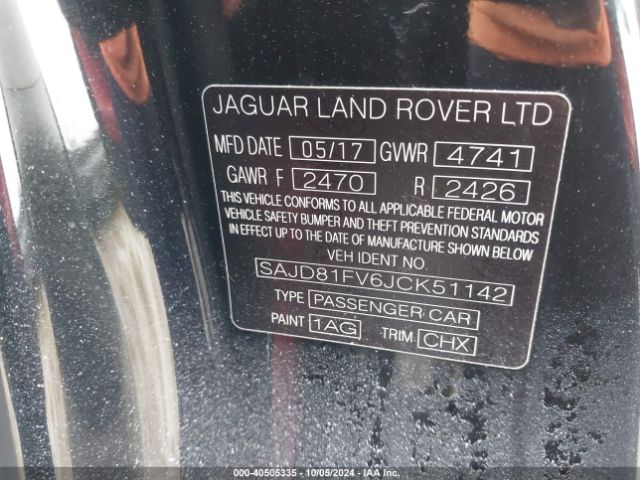 2018 JAGUAR F-TYPE SAJD81FV6JCK51142 Photo 8