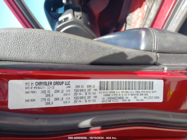 Dodge Durango Sxt 2014 1C4RDHAG2EC348930 Image 9