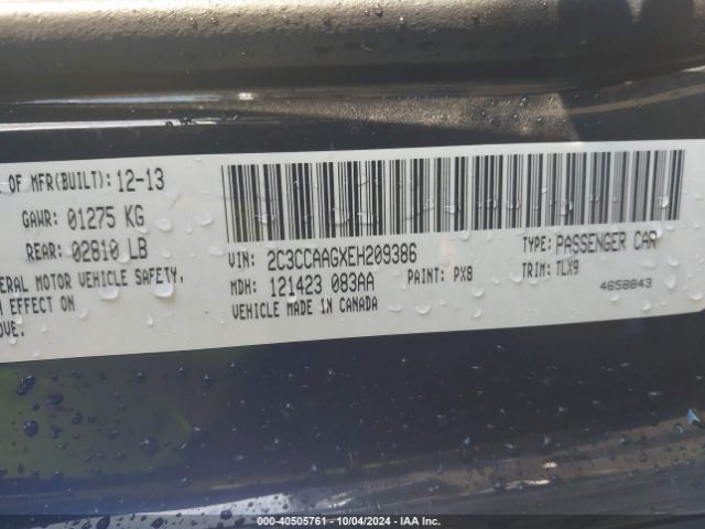 2C3CCAAGXEH209386 Chrysler 300