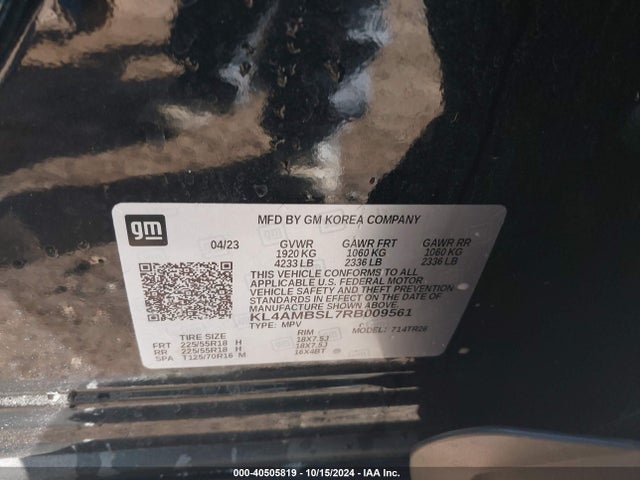 KL4AMBSL7RB009561 Buick Encore Gx Preferred Fwd