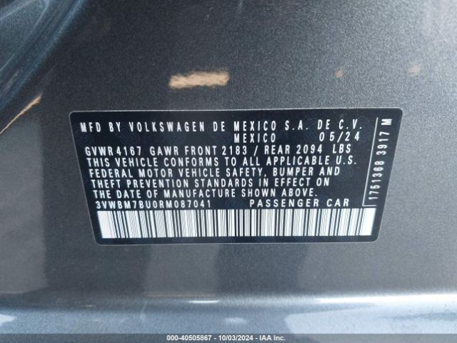 3VWBM7BU0RM087041 Volkswagen Jetta 1.5t Sport
