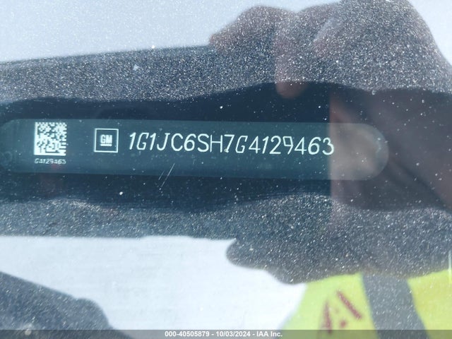 1G1JC6SH7G4129463 Chevrolet Sonic Lt Auto