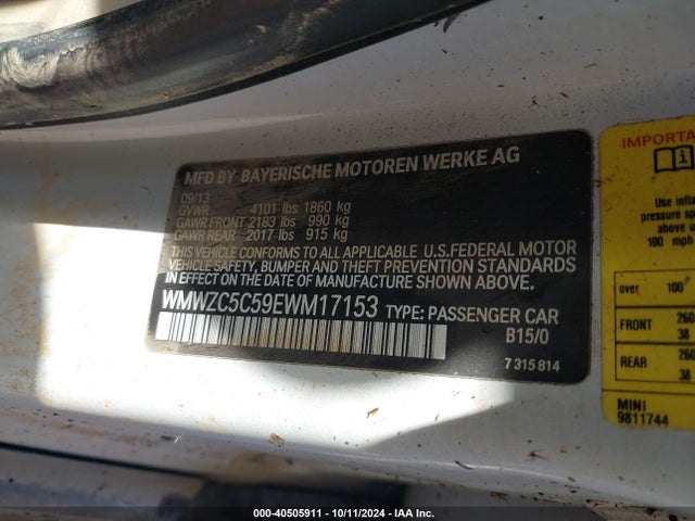WMWZC5C59EWM17153 Mini Countryman Cooper S