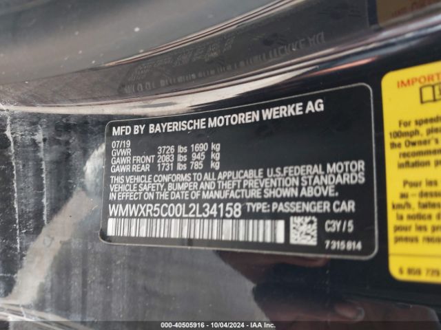 WMWXR5C00L2L34158 Mini Hardtop Cooper S