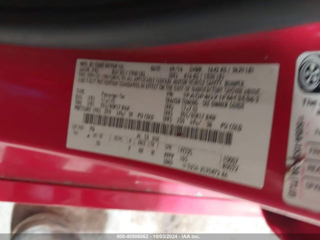 3FADP4GX1FM135863 Ford FIESTA ST