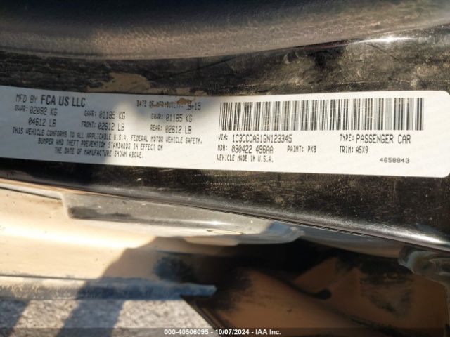 1C3CCCAB1GN123345 Chrysler 200 Limited
