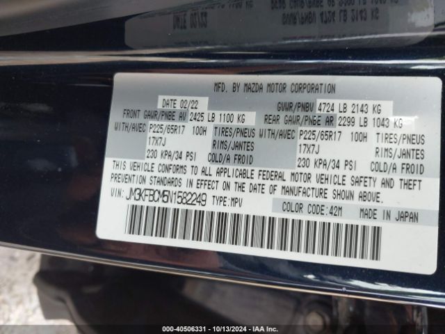 JM3KFBCM5N1582249 Mazda Cx-5 2.5 S Preferred