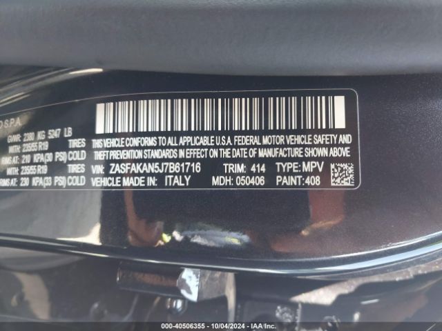 ZASFAKAN5J7B61716 Alfa Romeo Stelvio