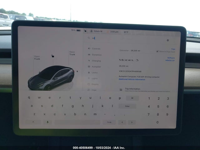 2023 TESLA MODEL 3 5YJ3E1EA7PF406598 Photo 6