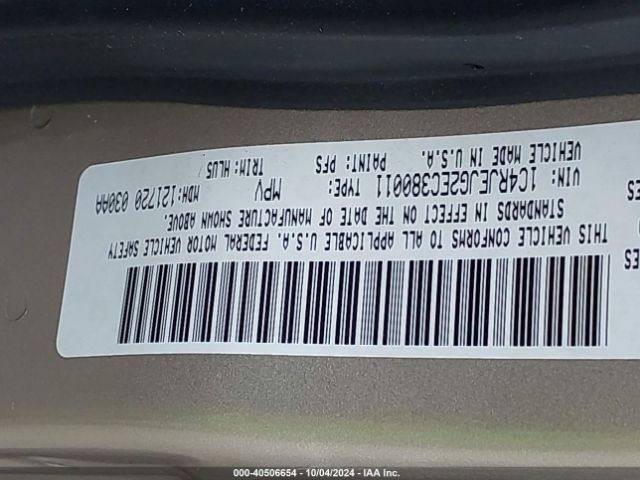 1C4RJEJG2EC380011 Jeep Grand Cherokee Summit