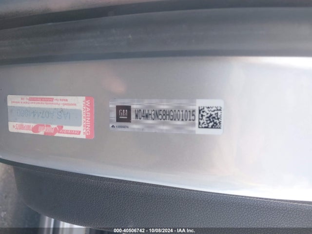 W04WH3N58HG001015 Buick Cascada Premium