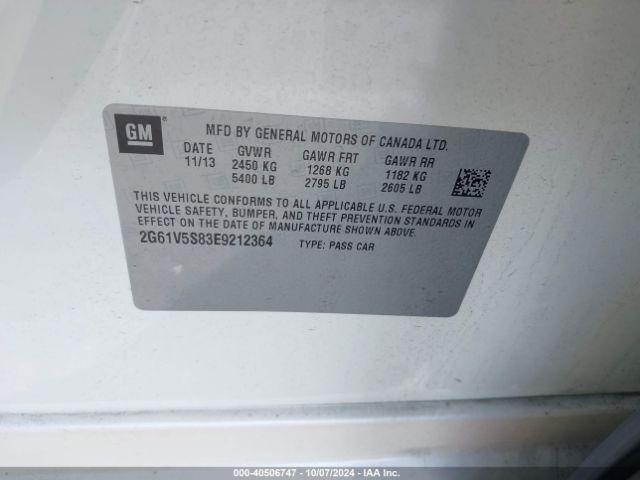 2G61V5S83E9212364 Cadillac Xts Vsport Premium