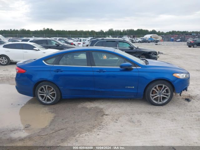 3FA6P0LU7HR314718 Ford Fusion Hybrid Se