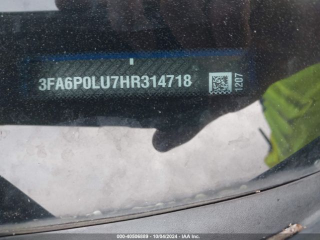 3FA6P0LU7HR314718 Ford Fusion Hybrid Se