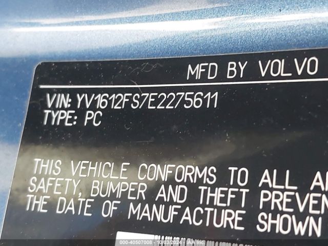 YV1612FS7E2275611 Volvo S60 T5