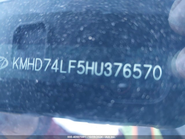 KMHD74LF5HU376570 Hyundai ELANTRA SE
