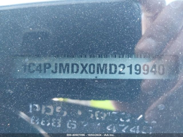 1C4PJMDX0MD219940 Jeep Cherokee Limited 4x4