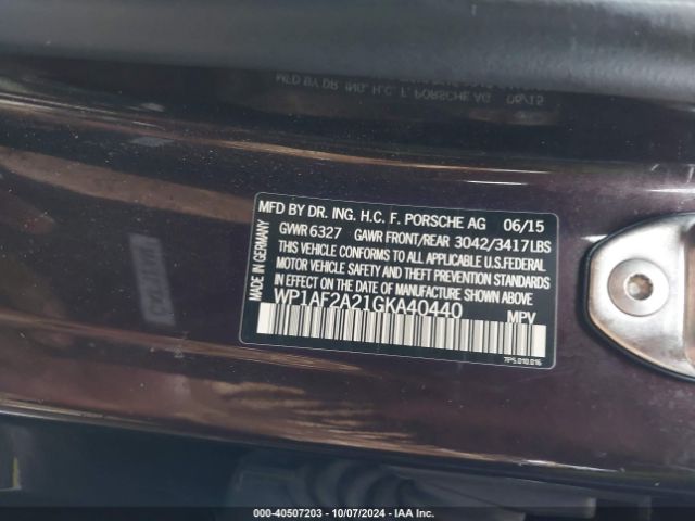 WP1AF2A21GKA40440 Porsche Cayenne Diesel