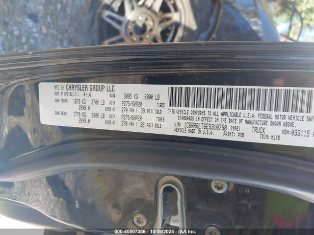 1C6RR6LT6ES310758 RAM 1500 Lone Star