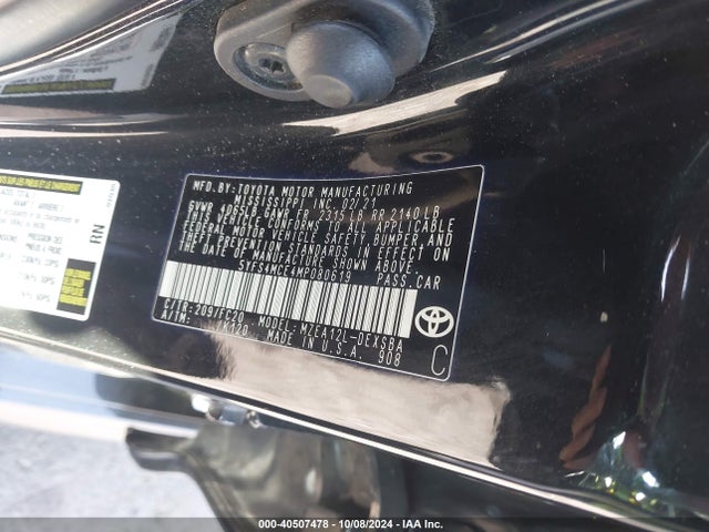 Toyota COROLLA SE 2021 5YFS4MCE4MP080619 Image 9