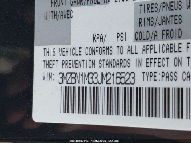 3MZBN1M33JM216523 Mazda Mazda3 Grand Touring