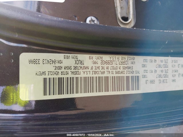 RAM 1500 Slt  4x4 5'7 Box 2018 1C6RR7LT1JS289432 Image 9