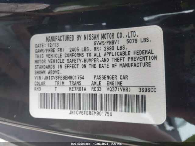 JN1CV6FE8EM901754 Infiniti Q60