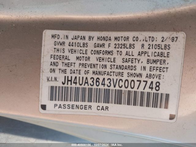 1997 ACURA TL JH4UA3643VC007748 Photo 8