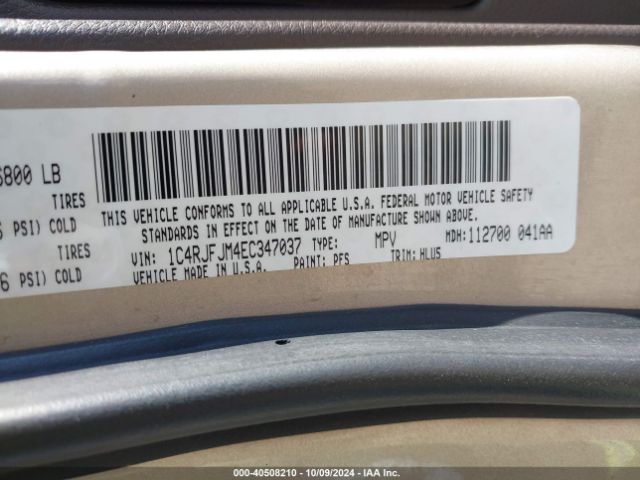 1C4RJFJM4EC347037 Jeep Grand Cherokee Summit