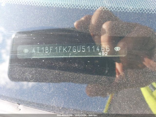 4T1BF1FK7GU511466 Toyota CAMRY SE