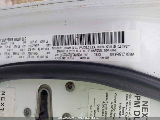 1C6RR6GT1ES408400 RAM 1500 Slt