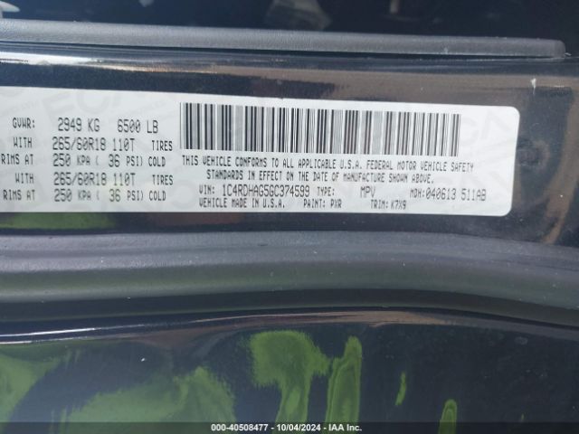 1C4RDHAG5GC374599 Dodge Durango Sxt