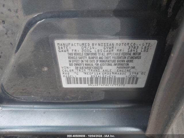 Nissan SENTRA SV 2014 3N1AB7AP8EY299370 Image 9