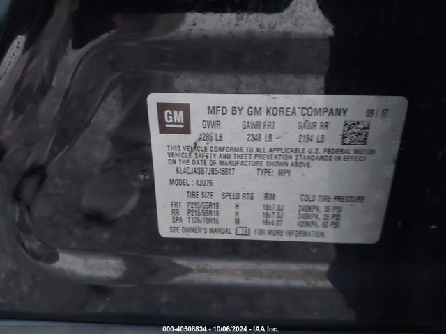 Buick Encore Preferred 2018 KL4CJASB7JB546017 Image 9