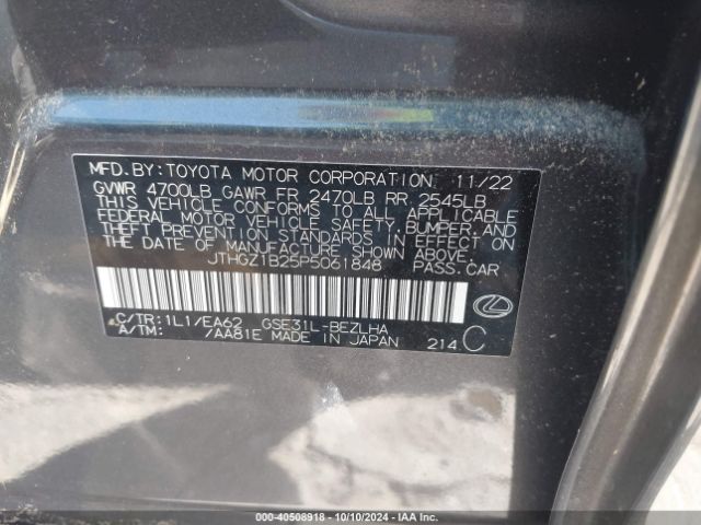 JTHGZ1B25P5061848 Lexus Is 350 F Sport