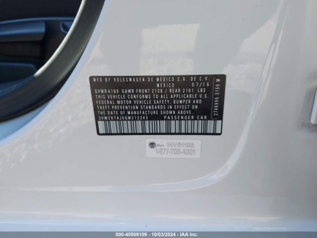 3VW267AJ5GM212243 Volkswagen Jetta 1.4t S