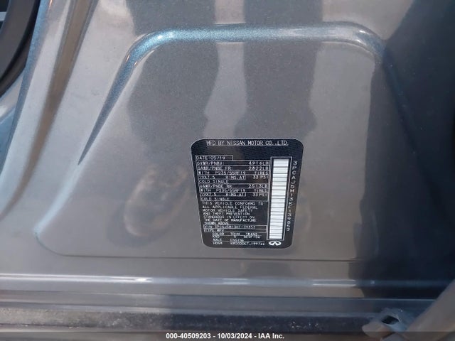 3PCAJ5M13KF139853 Infiniti Qx50 Luxe