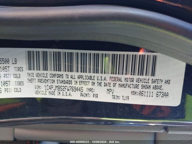 1C4PJMBS2FW769445 Jeep Cherokee Trailhawk