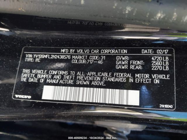 YV126MFL2H2438576 Volvo S60 T5 Dynamic