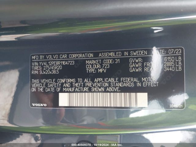 YV4L12PE8R1164723 Volvo Xc90 B5 Plus Bright Theme