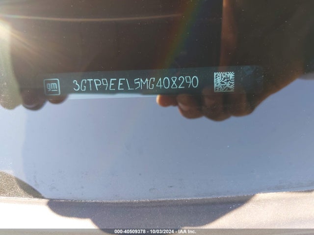 3GTP9EEL5MG408290 GMC Sierra 1500 4wd  Short Box At4