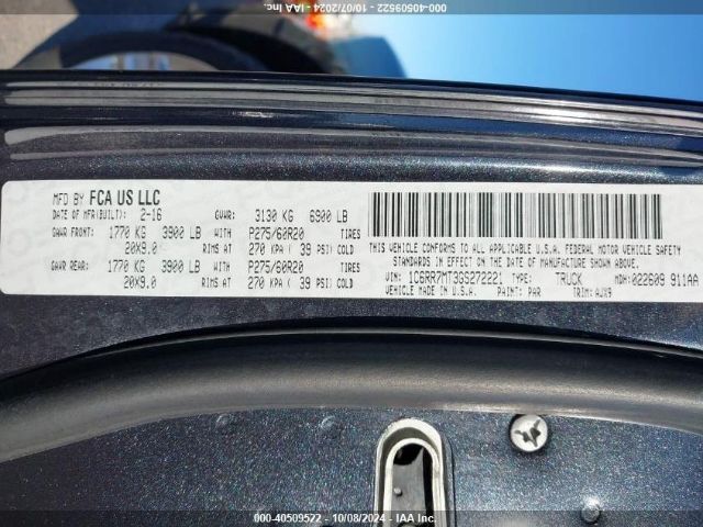 1C6RR7MT3GS272221 RAM 1500 Sport