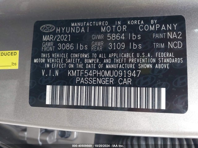 Genesis G90 5.0 Ultimate Awd 2021 KMTF54PH0MU091947 Image 9